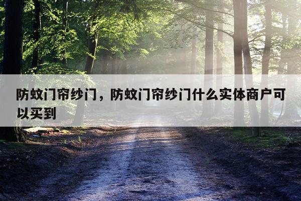 防蚊门帘纱门，防蚊门帘纱门什么实体商户可以买到