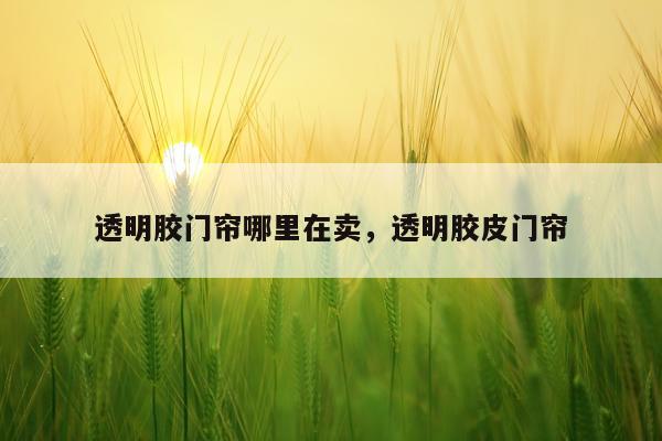 透明胶门帘哪里在卖，透明胶皮门帘