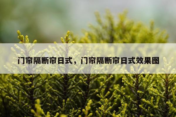 门帘隔断帘日式，门帘隔断帘日式效果图